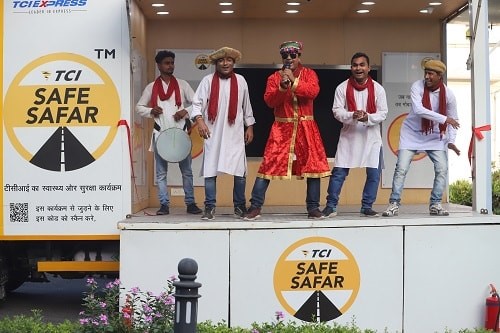 The project ‘TCI Safe Safar’ is based on street theatre